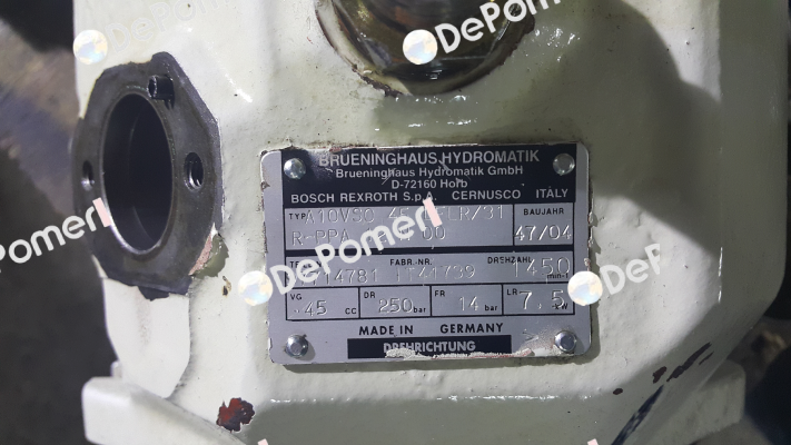 A10VS0 45DFLR/31R-PPA12N00  Rexroth